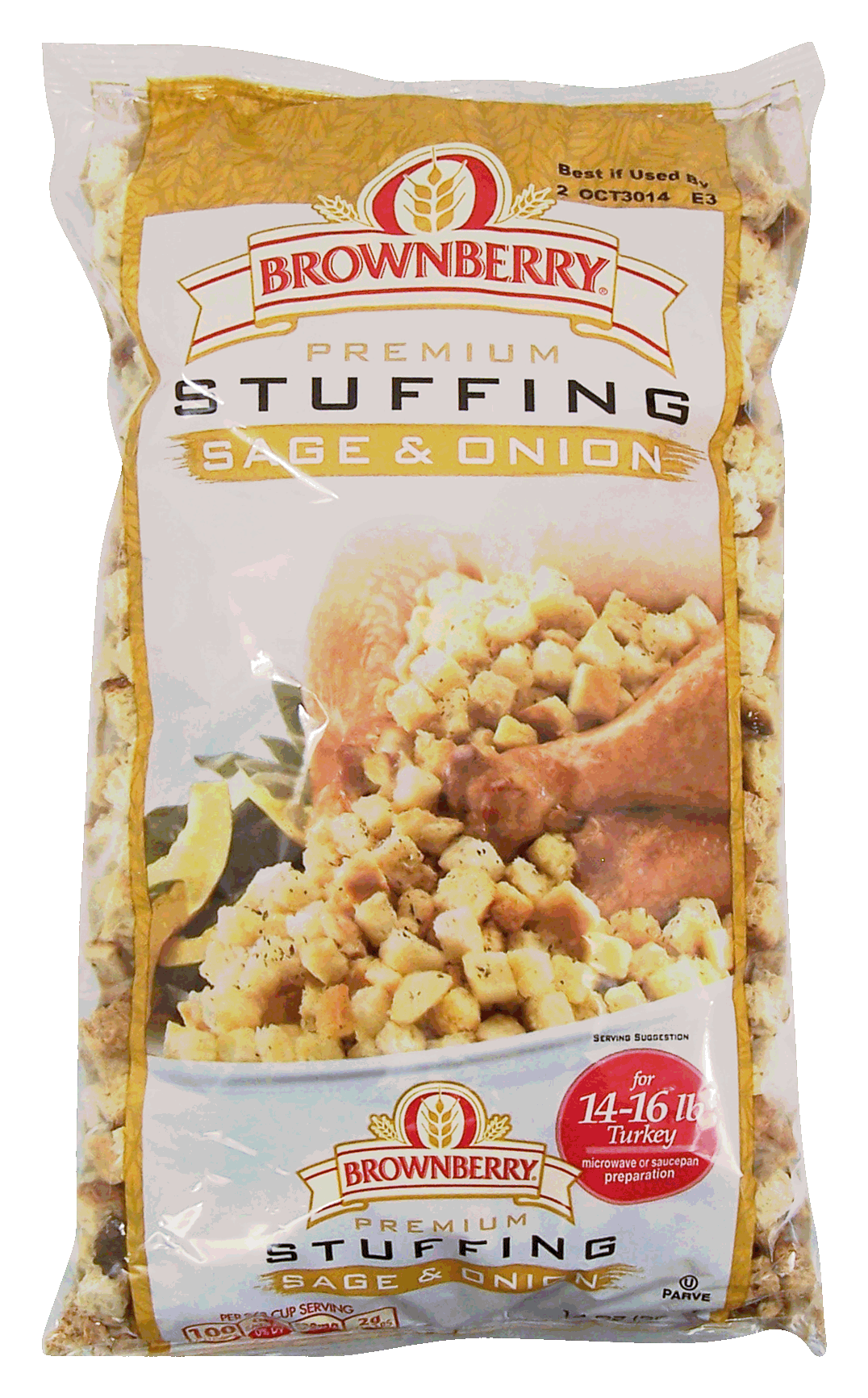 Brownberry&nbsp;&nbsp;sage & onion cubed stuffing Full-Size Picture